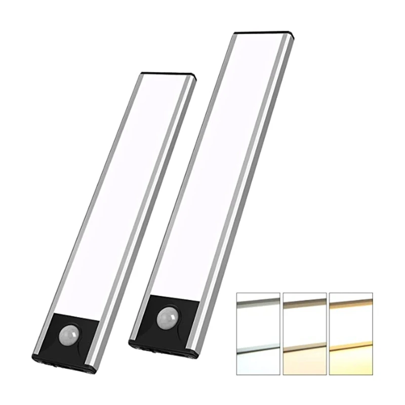 3 Color Under Cabinet Lights, 24-Led Dimmable USB Rechargeable Motion Sensor Magnetic Under Cabinet Lights (2Pack)
3 Color Under Cabinet Lights, 24-Led Dimmable USB Rechargeable Motion Sensor Magnetic Under Cabinet Lights (2Pack)