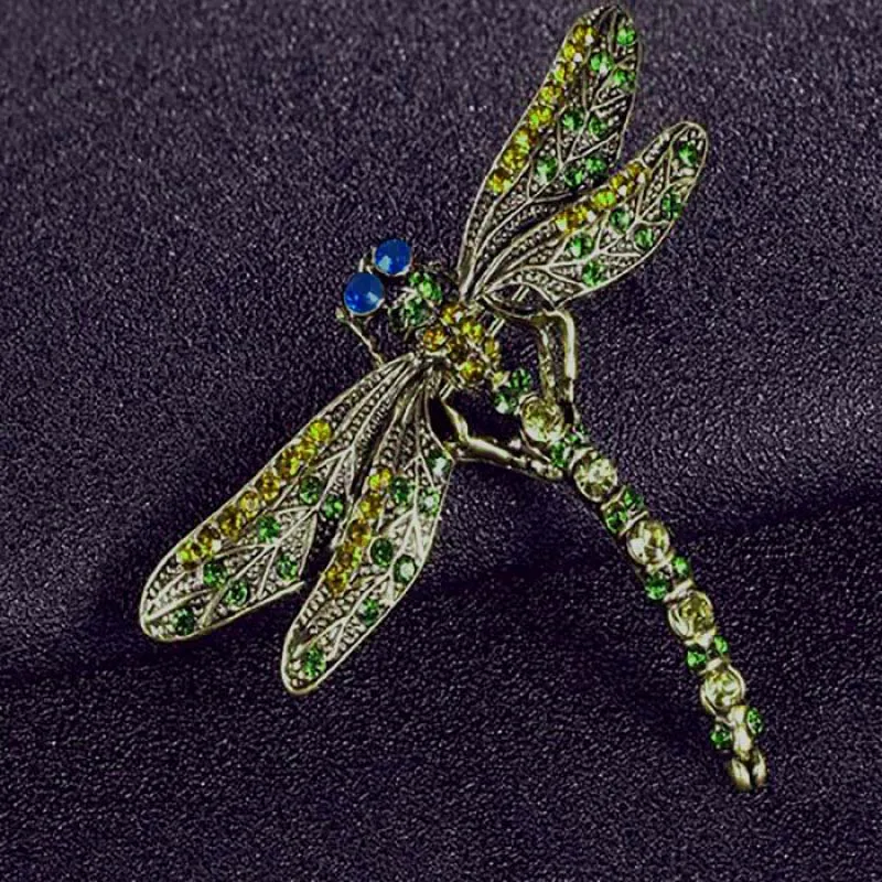 Cute Zinc Alloy Rhinestone Dragonfly Brooch For Women Vintage Insect Decoration Pin Female Fashion Party Dress Coat Jewelry Gift
Cute Zinc Alloy Rhinestone Dragonfly Brooch For Women Vintage Insect Decoration Pin Female Fashion Party Dress Coat Jewelry Gift