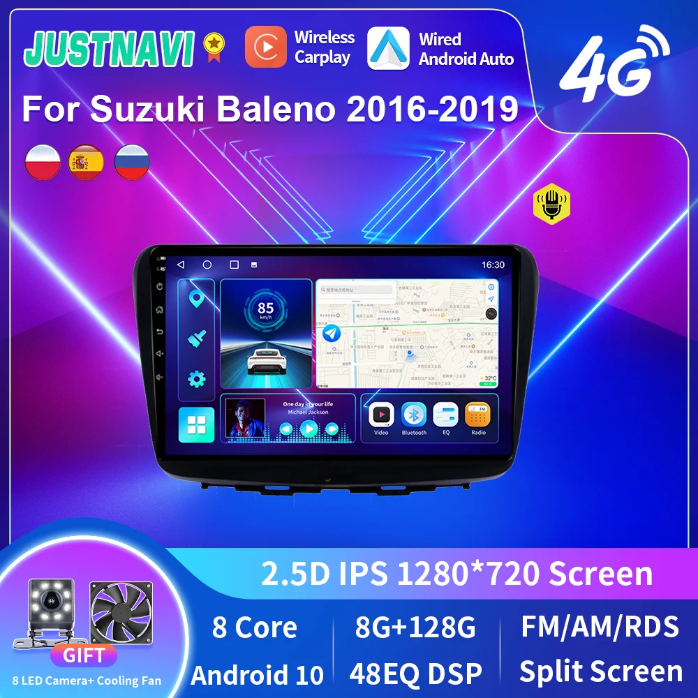 JUSTNAVI Android 10.0 GPS автомобильный радиоприемник стерео для Suzuki Baleno 2016-2019 мультимедийный плеер Serero Carplay Авто GPS No 2Din DVD
JUSTNAVI Android 10.0 GPS автомобильный радиоприемник стерео для Suzuki Baleno 2016-2019 мультимедийный плеер Serero Carplay Авто GPS No 2Din DVD
