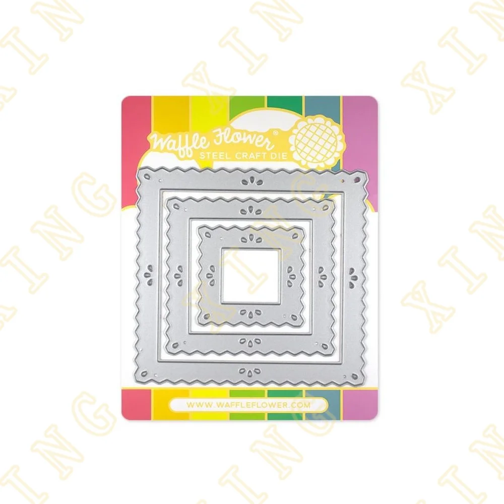 Pinking Squares Frames Metal Cutting Dies Scrapbook Diary Decoration Stencil Embossing Template Diy Greeting Card Handmade 2023
Pinking Squares Frames Metal Cutting Dies Scrapbook Diary Decoration Stencil Embossing Template Diy Greeting Card Handmade 2023