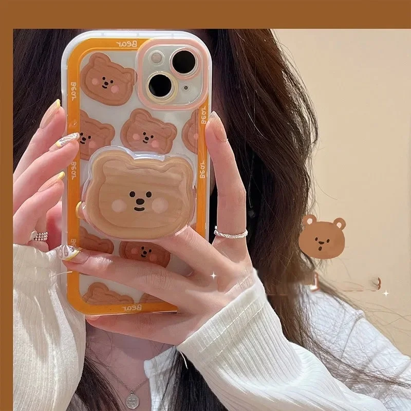 TD100 Cute Bear Head For Samsung Galaxy S9 S10 S20 S21 FE S22 Plus A21S A51 A52 A72 A12 A32 Case DIY TPU Soft Cover
TD100 Cute Bear Head For Samsung Galaxy S9 S10 S20 S21 FE S22 Plus A21S A51 A52 A72 A12 A32 Case DIY TPU Soft Cover