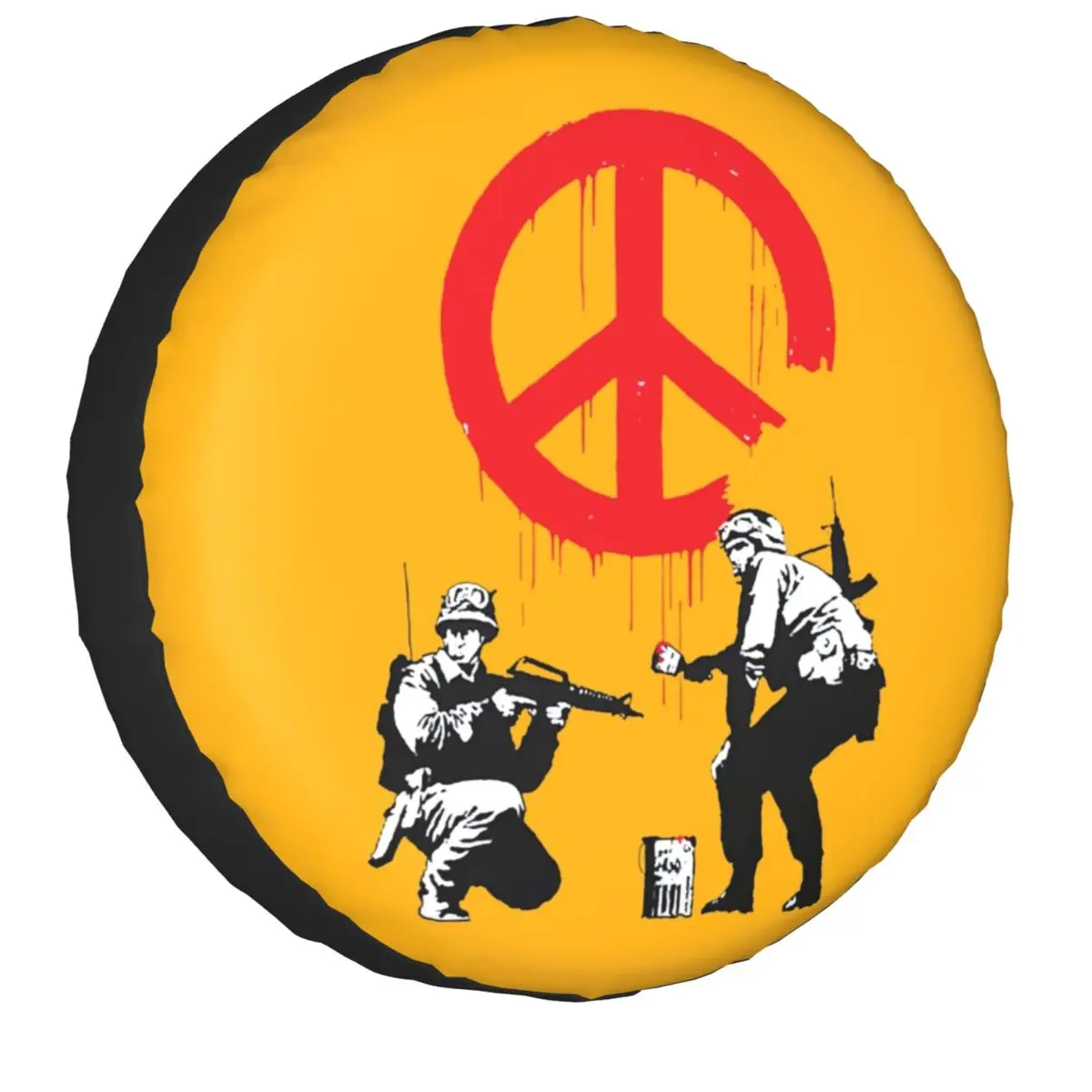 Banksy Soldiers Spare Tire Cover Street Graffiti Artist For Jeep Trailer Car Wheel Protectors Accessories 14" 15" 16" 17" Inch
Banksy Soldiers Spare Tire Cover Street Graffiti Artist For Jeep Trailer Car Wheel Protectors Accessories 14" 15" 16" 17" Inch