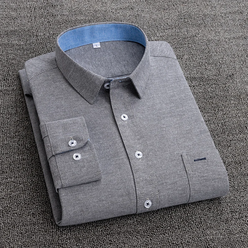 Men's Solid Color Long Sleeve Shirt 2022 autumn new Oxford Men's Long Sleeve Fashion Shirt brand clothing 
Men's Solid Color Long Sleeve Shirt 2022 autumn new Oxford Men's Long Sleeve Fashion Shirt brand clothing