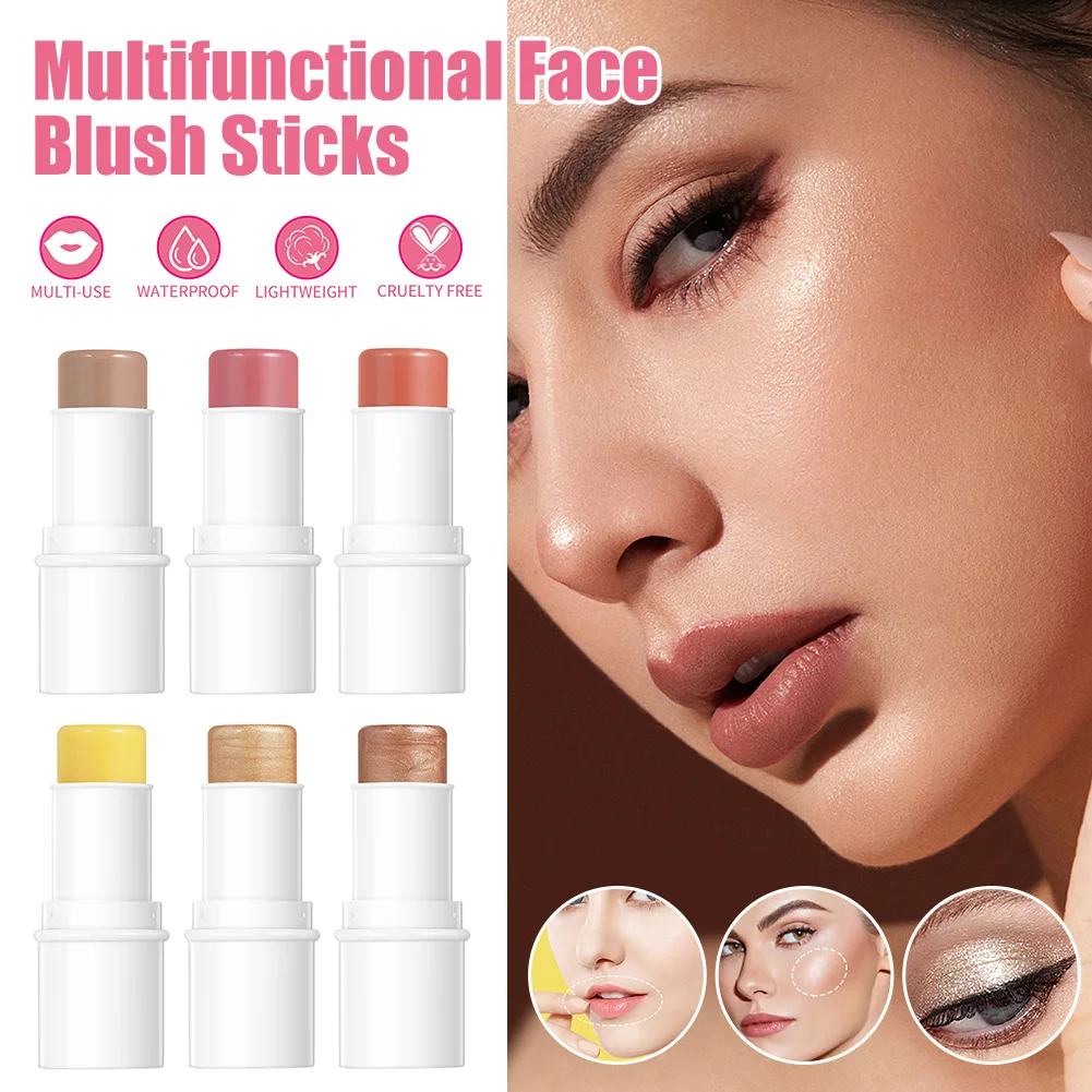 Highlighter Stick Multifunctional Face Blush Sticks Shimmer Cream Blush For Eyes Cheeks Lips Makeup Stick Women Cosmetics
Highlighter Stick Multifunctional Face Blush Sticks Shimmer Cream Blush For Eyes Cheeks Lips Makeup Stick Women Cosmetics
