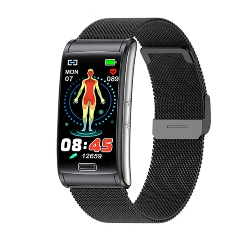 

E600 Smart Watch ECG Blood Sugar Men Non-invasive Blood Glucose Heart Rate Health Monitor Women Sports Smartwath Bracelet