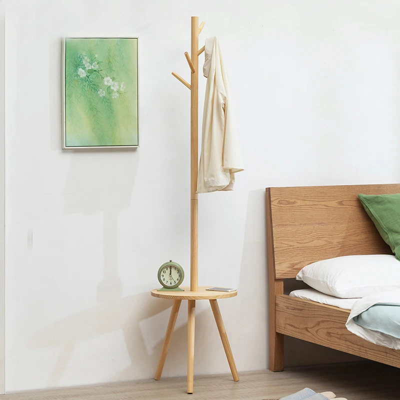 Simple Triangle Base Floor-mounted Bedroom Household Cabinet Clothes Hung Bag Rack Solid Wood Clothes Rack With Storage Table
Simple Triangle Base Floor-mounted Bedroom Household Cabinet Clothes Hung Bag Rack Solid Wood Clothes Rack With Storage Table