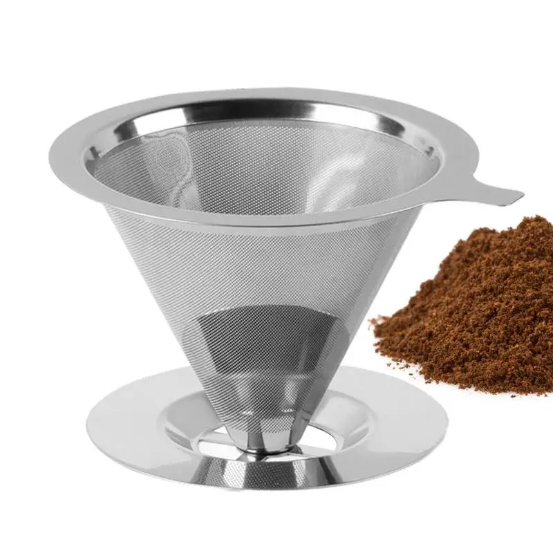Reusable Double Layer 304 Stainless Steel Coffee Filter Holder Coffees Dripper Mesh Coffee Tea Filter Basket Tools
Reusable Double Layer 304 Stainless Steel Coffee Filter Holder Coffees Dripper Mesh Coffee Tea Filter Basket Tools