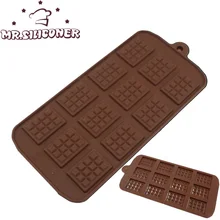 1PCS Silicone Mold 12 Cells Chocolate Mold Fondant Patisserie Candy Bar Mould Cake Mode Decoration Kitchen Baking Accessories