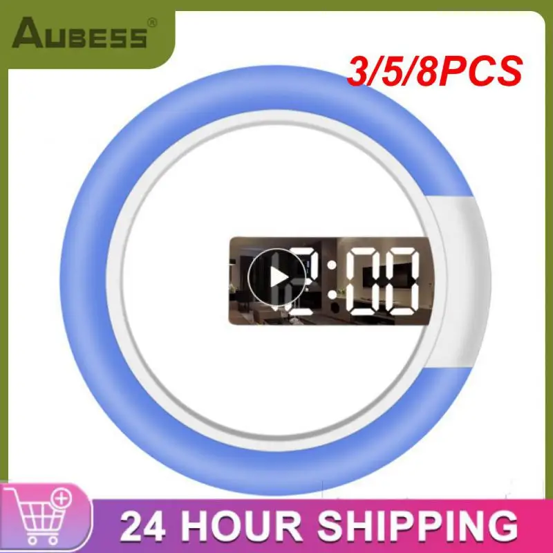 3/5/8PCS Remote Control Remote Control Alarm Clock Round Hollow Digital Mirror Wall Clock Time Memory Function
3/5/8PCS Remote Control Remote Control Alarm Clock Round Hollow Digital Mirror Wall Clock Time Memory Function