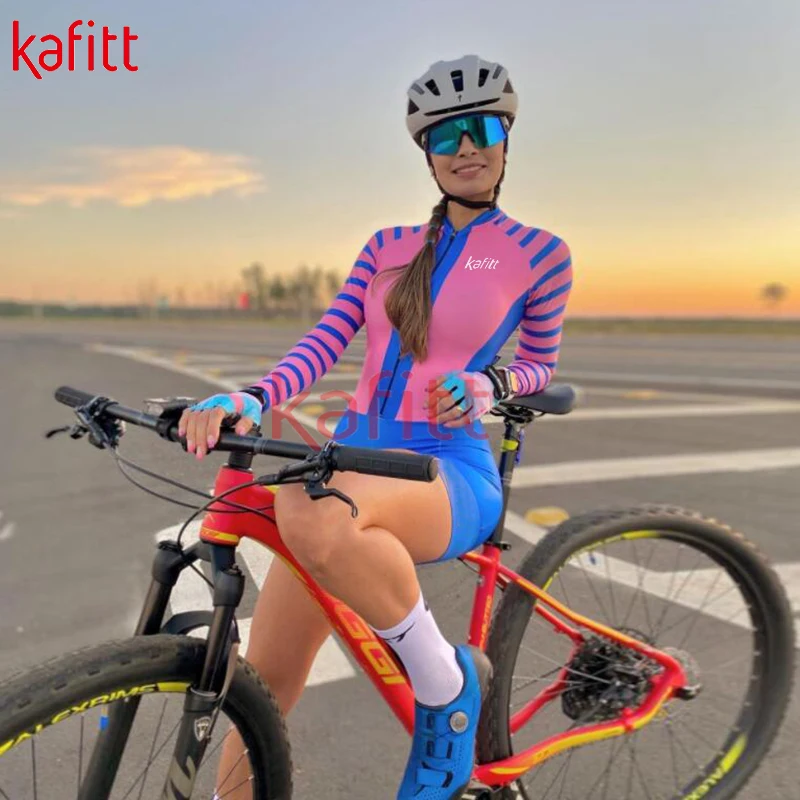 Новый велосипедный трикотажный комбинезон cafitt, женский костюм для триатлона для занятий на открытом воздухе, трикотажная одежда для езды на велосипеде, облегающий костюм с длинными рукавами
Новый велосипедный трикотажный комбинезон cafitt, женский костюм для триатлона для занятий на открытом воздухе, трикотажная одежда для езды на велосипеде, облегающий костюм с длинными рукавами