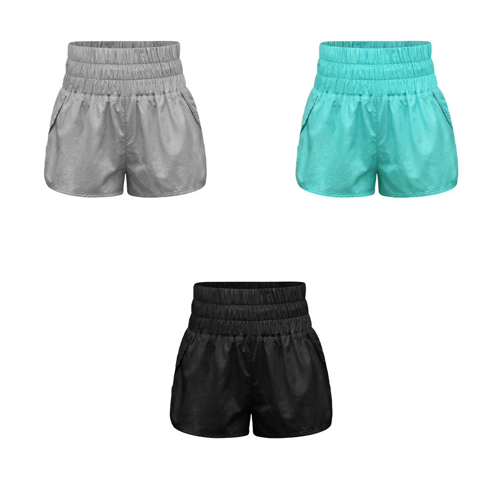 Women Elastic Shorts High Waist Quick-drying Running Female Pleated Yoga Sweatpants Short Pants Gym Outdoor Gray
Women Elastic Shorts High Waist Quick-drying Running Female Pleated Yoga Sweatpants Short Pants Gym Outdoor Gray