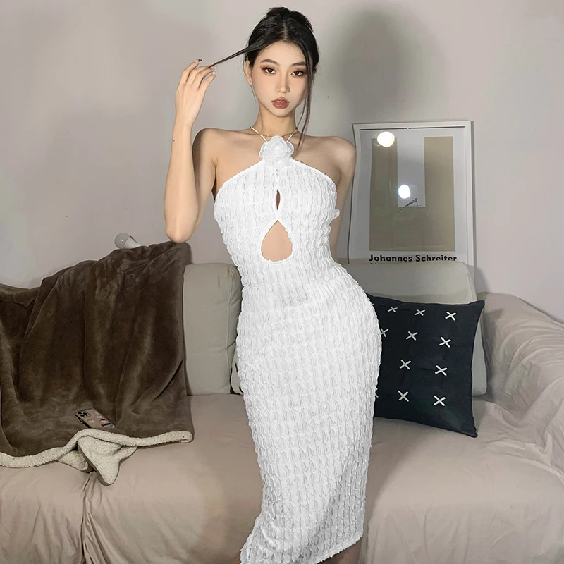#Sisjuly# French Hepburn style neck dress women's flower decorative temperament backless light luxurious slim dress
#Sisjuly# French Hepburn style neck dress women's flower decorative temperament backless light luxurious slim dress