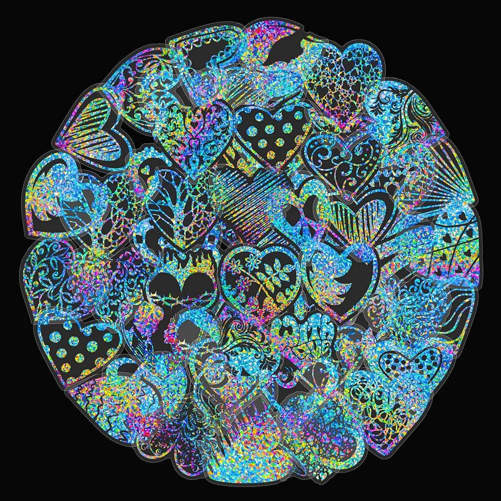 10/50Pcs Laser Transparent Heart Aesthetic Varied Graffiti Stickers DIY Notebook Scrapbooking Car Laptop Wall Helmet Decoration
10/50Pcs Laser Transparent Heart Aesthetic Varied Graffiti Stickers DIY Notebook Scrapbooking Car Laptop Wall Helmet Decoration