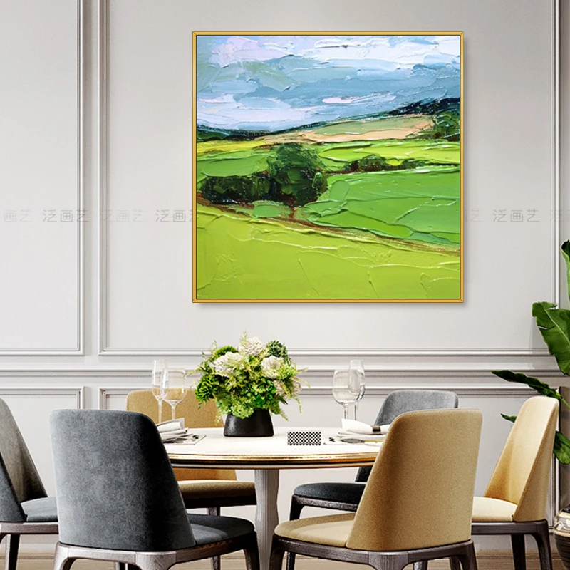 Hand Painted Abstract Oil Painting Green Hanging Painting Background Living Room Decorative Painting On Canvas Frameless
Hand Painted Abstract Oil Painting Green Hanging Painting Background Living Room Decorative Painting On Canvas Frameless
