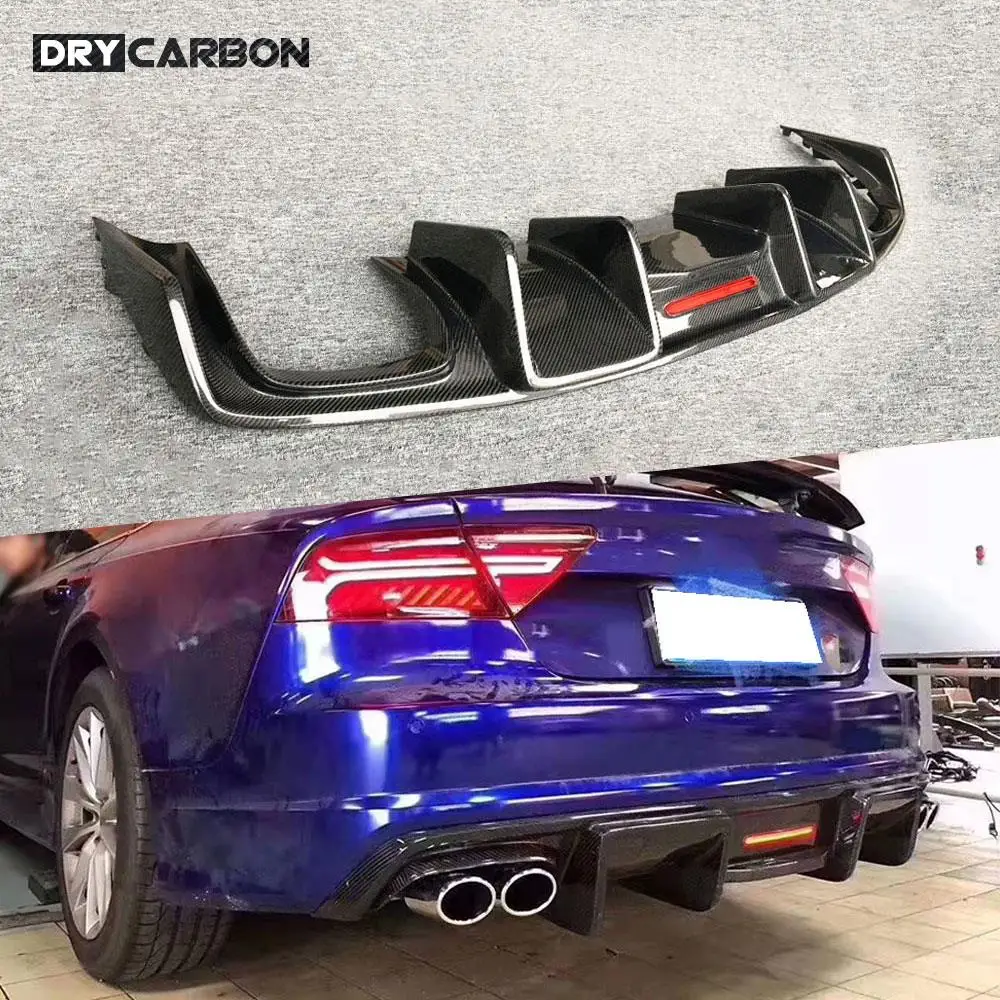 Задний диффузор из углеродного волокна с Стоп светильник для Audi S7 Sline Sport 2012-2015 диффузор для заднего бампера
Задний диффузор из углеродного волокна с Стоп светильник для Audi S7 Sline Sport 2012-2015 диффузор для заднего бампера