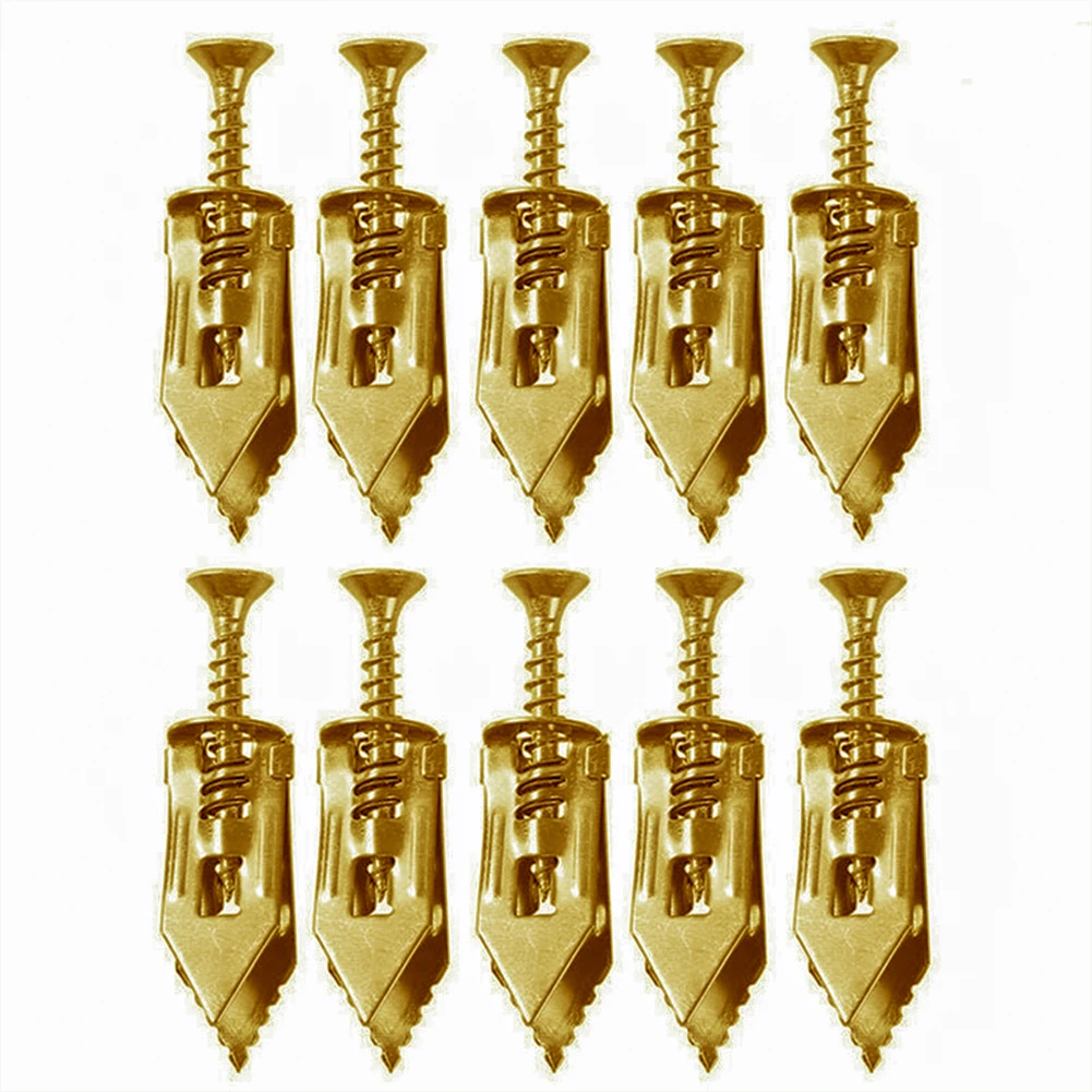 10Pcs Expansion Screw Self-tapping Screw Set Reusable Self-drilling Anchor Set 66 Lbs For Panels And Light Bricks
10Pcs Expansion Screw Self-tapping Screw Set Reusable Self-drilling Anchor Set 66 Lbs For Panels And Light Bricks