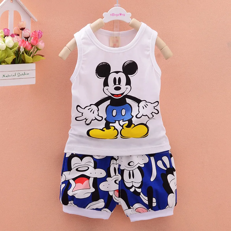 Disney Baby Boys Clothing Sets Cartoon Minnie Mickey Mouse Girls Vest T-shirt Shorts 2Pcs Set Kids Clothes Fashion Sport Suits
Disney Baby Boys Clothing Sets Cartoon Minnie Mickey Mouse Girls Vest T-shirt Shorts 2Pcs Set Kids Clothes Fashion Sport Suits