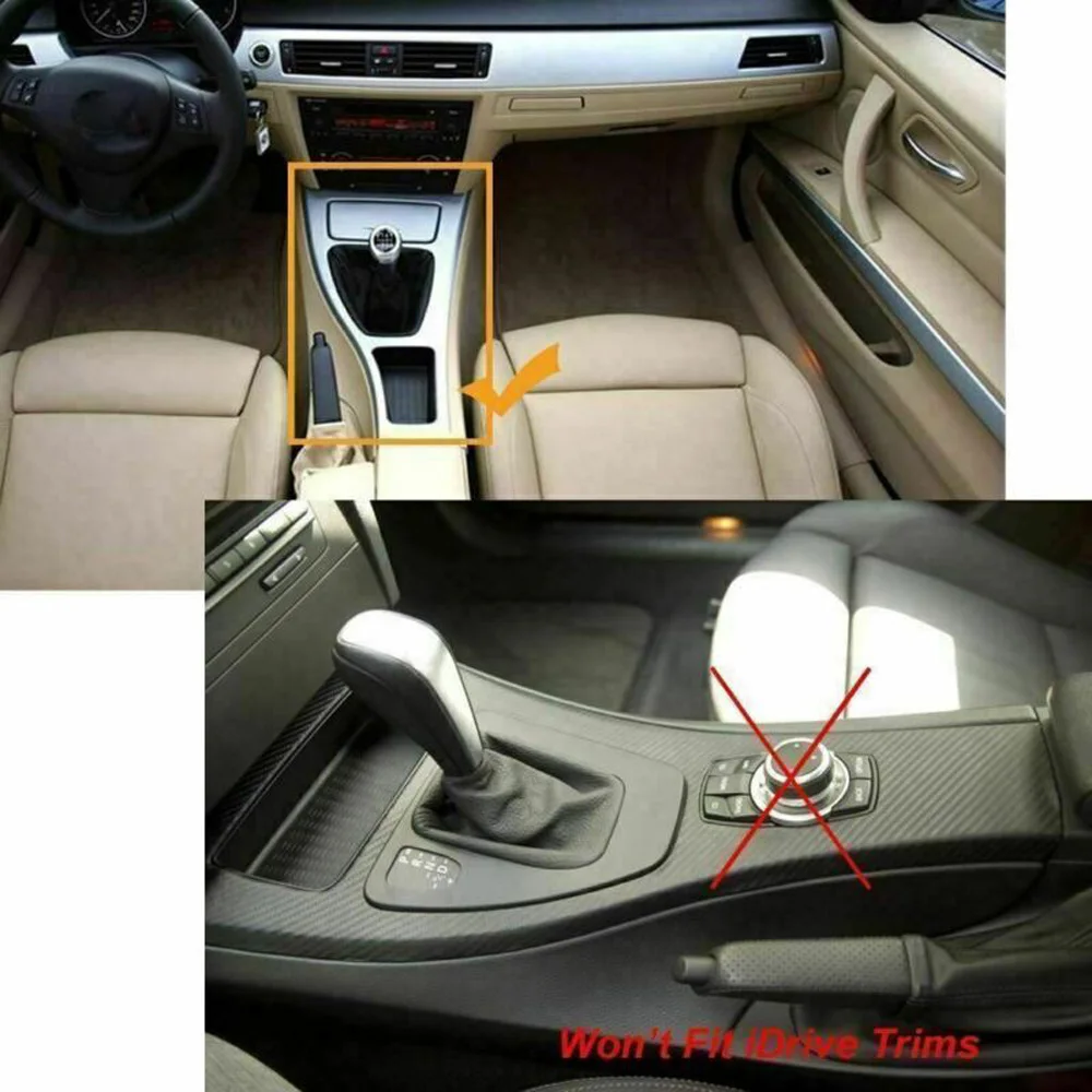 Center Panel frame sticker Auto Carbon fiber Set Trim Gear shift For BMW 3 Series E90 2005-2012 Useful Durable
Center Panel frame sticker Auto Carbon fiber Set Trim Gear shift For BMW 3 Series E90 2005-2012 Useful Durable