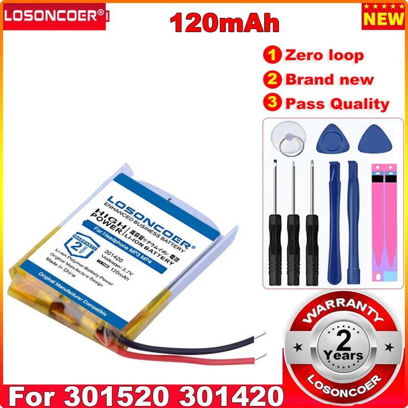 1pc 120mAh 301420 3.7V 301520 301420 compound lithium battery MP3 Bluetooth headset small toys battery
1pc 120mAh 301420 3.7V 301520 301420 compound lithium battery MP3 Bluetooth headset small toys battery