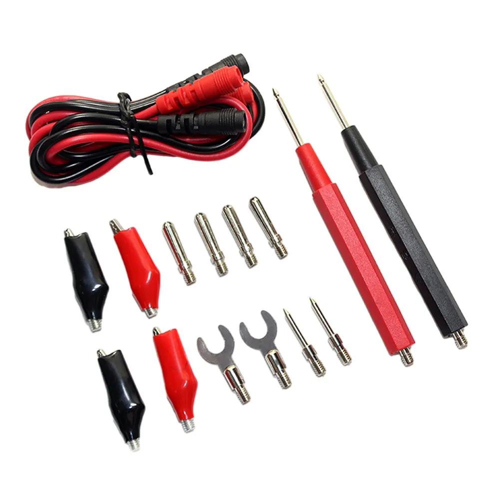 Multimeter Probe Test Leads Kit Universal 1000V Combination Cable Digital Multimeter Probe Flexible Multi-functional Durable
Multimeter Probe Test Leads Kit Universal 1000V Combination Cable Digital Multimeter Probe Flexible Multi-functional Durable