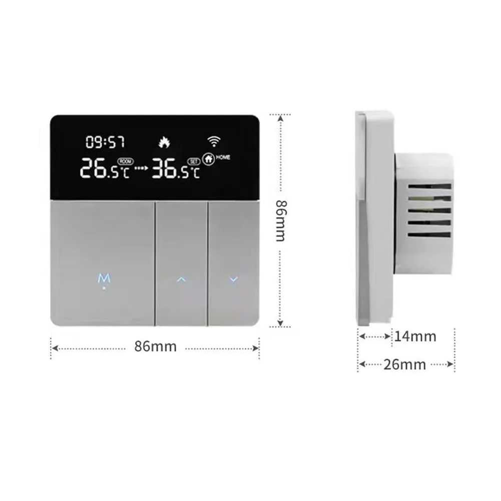 Home Thermostat Water Heating Thermostat 1 Pcs 50/60Hz 86*86*26mm Button Model Energy Efficient Frost Protection
Home Thermostat Water Heating Thermostat 1 Pcs 50/60Hz 86*86*26mm Button Model Energy Efficient Frost Protection