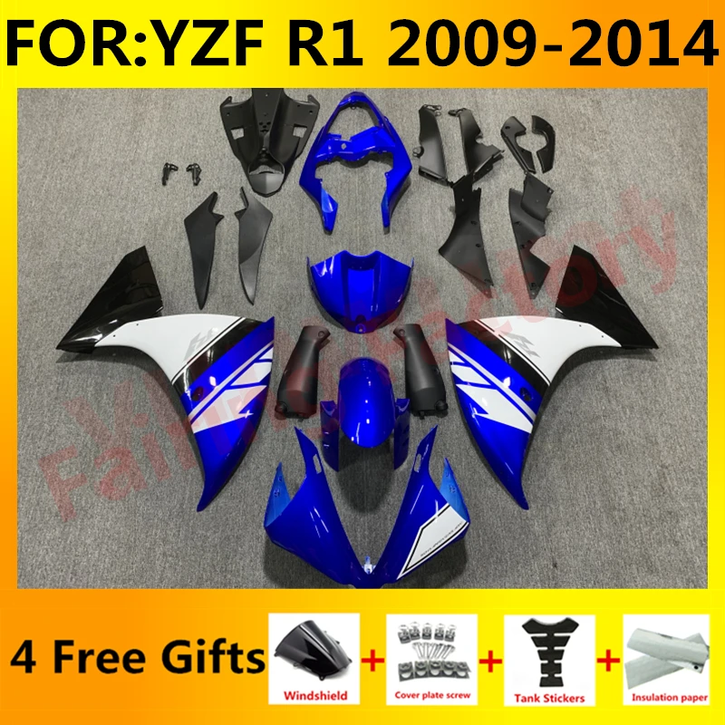 NEW ABS Motorcycle full Fairing Kit fit For YZF R1 YFZ-R1 2009 2010 2011 2012 2013 2014 Bodywork Fairings kits set blue white
NEW ABS Motorcycle full Fairing Kit fit For YZF R1 YFZ-R1 2009 2010 2011 2012 2013 2014 Bodywork Fairings kits set blue white