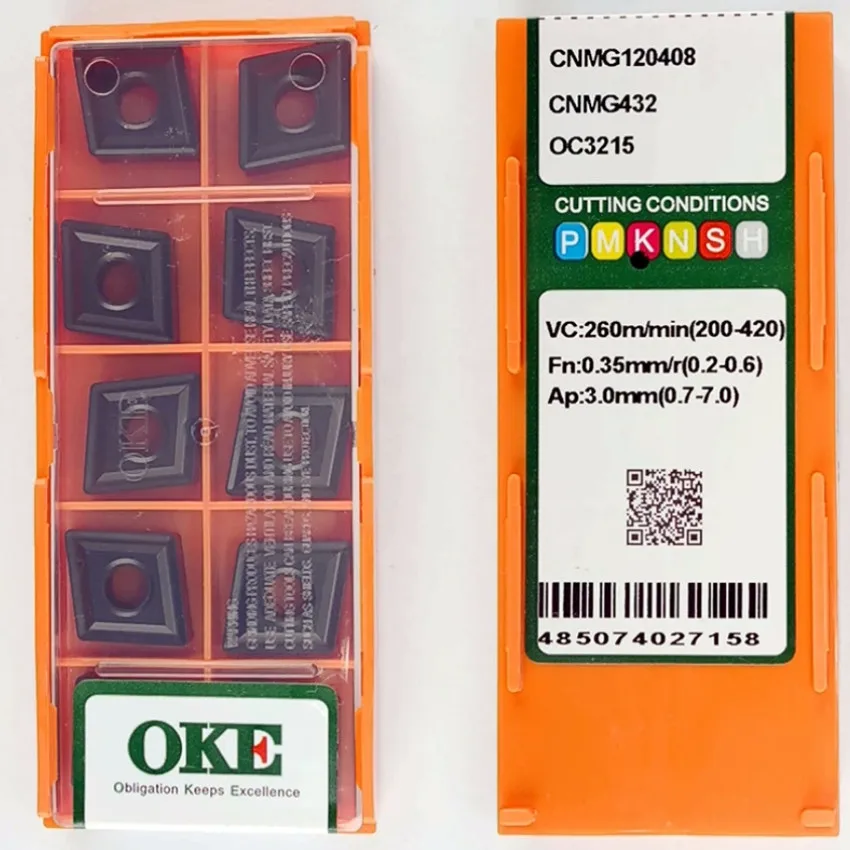 CNMG120408 OC3215 / CNMG120412 OC3215 CNMG432 CNMG433 OKE Tools CNC blade Carbide Inserts Original 10pcs/box
CNMG120408 OC3215 / CNMG120412 OC3215 CNMG432 CNMG433 OKE Tools CNC blade Carbide Inserts Original 10pcs/box