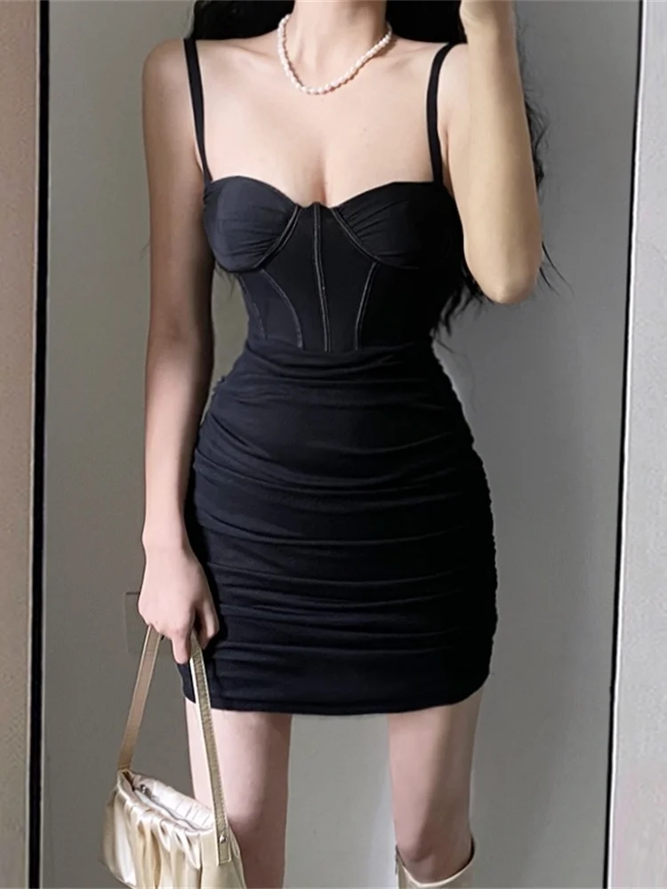 

Уличное модное пикантное облегающее мини-платье с запахом на груди и высокой талией, обтягивающее мини-платье в стиле бохо, модель 2022 года, л...