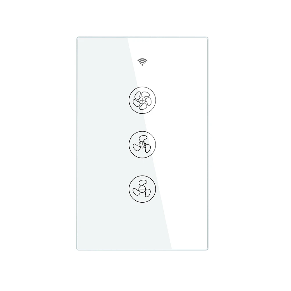 WiFi Smart Ceiling Fan Light Wall Switch,Smart Life/Tuya APP Remote Various Speed Control,For Alexa and Google Home (US)
WiFi Smart Ceiling Fan Light Wall Switch,Smart Life/Tuya APP Remote Various Speed Control,For Alexa and Google Home (US)