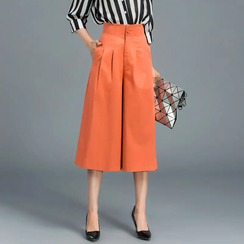 Seven Wide-leg Pants Women's Spring and Summer 2022 New Loose Slim Skirt Pants High Waist Casual Black 7 Pants
Seven Wide-leg Pants Women's Spring and Summer 2022 New Loose Slim Skirt Pants High Waist Casual Black 7 Pants