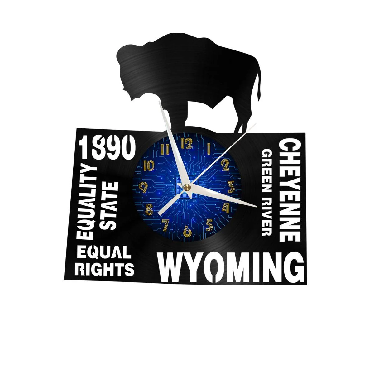 1890 Wyoming History Vinyl Wall Clock, Vinyl Record Clock Wall Art Silent & Non-ticking
1890 Wyoming History Vinyl Wall Clock, Vinyl Record Clock Wall Art Silent & Non-ticking
