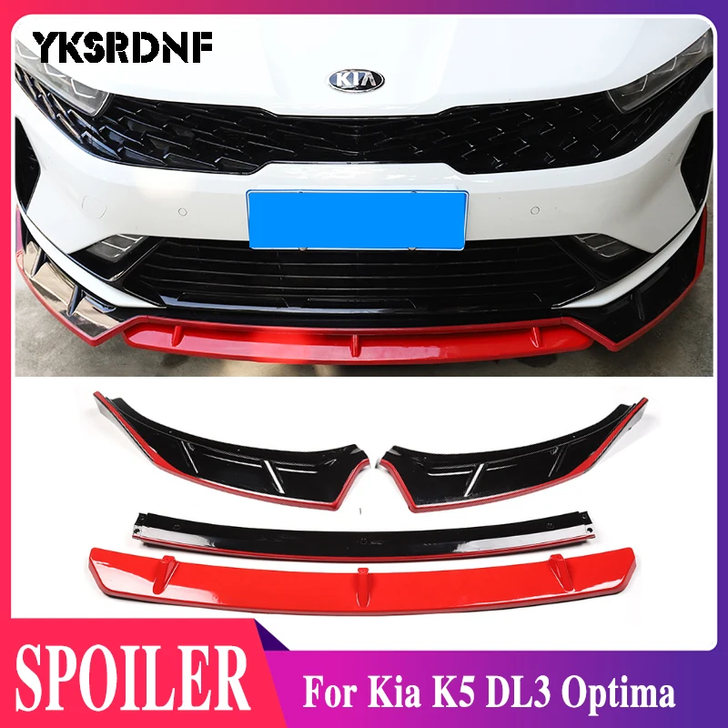 

Сплиттер дефлектор защита передний бампер губа подбородок Высокое качество комплект кузова для Kia K5 DL3 Optima 2020 2021 аксессуары для настройки