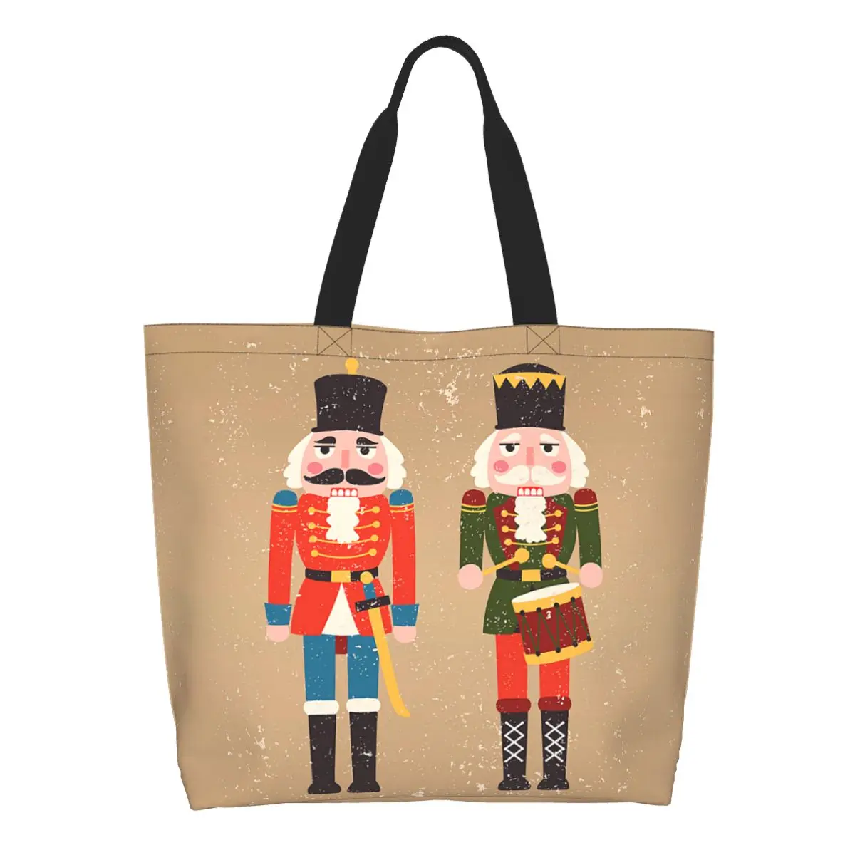 Nutcrackers Soldier King Drummer Groceries Tote Shopping Bags Cute Nutcracker Canvas Shopper Shoulder Bags Big Capacity Handbag
Nutcrackers Soldier King Drummer Groceries Tote Shopping Bags Cute Nutcracker Canvas Shopper Shoulder Bags Big Capacity Handbag