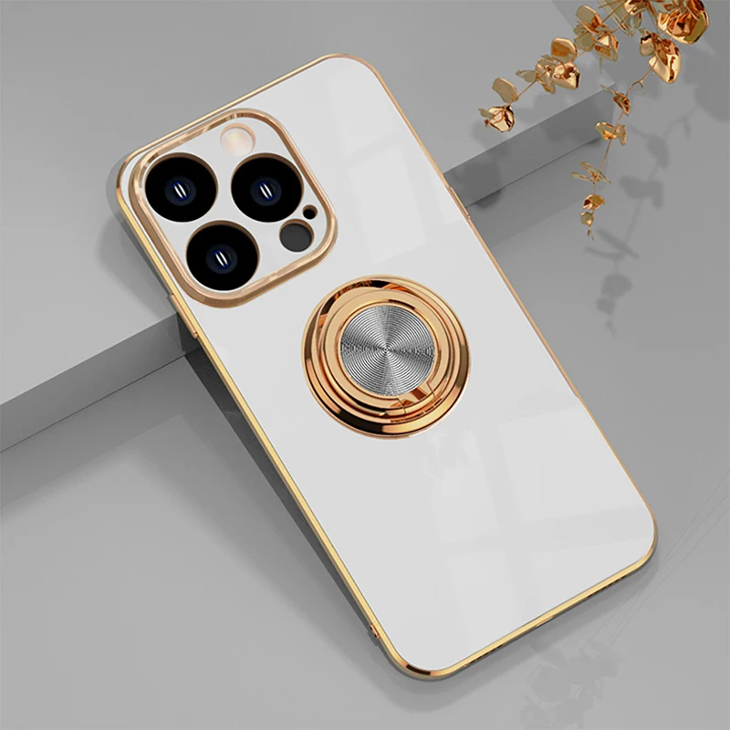 For iPhone 14 Pro Max Case Luxury Electroplating Ultra-thin Slim Ring Back Holder Kickstand Cover for iPhone 14 IP 14 Plus
For iPhone 14 Pro Max Case Luxury Electroplating Ultra-thin Slim Ring Back Holder Kickstand Cover for iPhone 14 IP 14 Plus