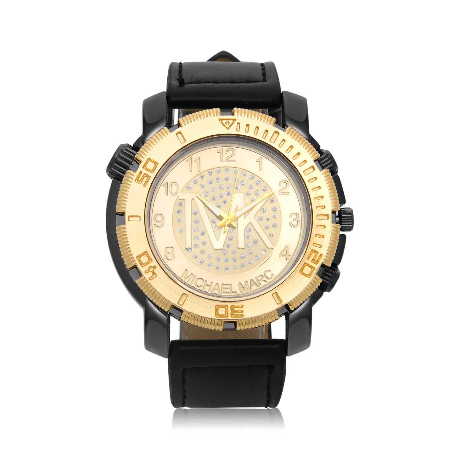 Часы наручные TVK Мужские кварцевые, роскошные брендовые модные водонепроницаемые цифровые с двойным цифровым золотым большим циферблатом, ... 
Часы наручные TVK Мужские кварцевые, роскошные брендовые модные водонепроницаемые цифровые с двойным цифровым золотым большим циферблатом, ...