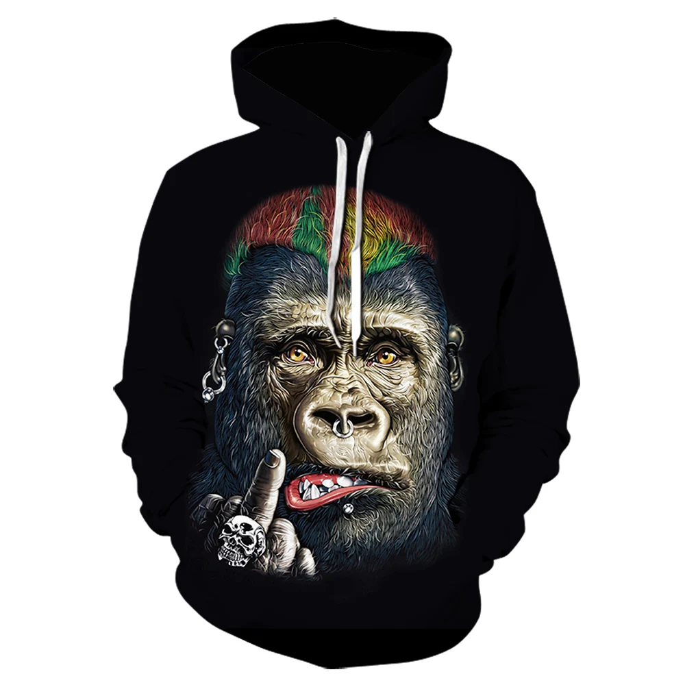 2022 Autumn New Animal Gorilla / Monkey Hoodie Men and Women 3D Printed Sweatshirt Oil Orangutan Hoodies Jacket Hip Hop Hoodie
2022 Autumn New Animal Gorilla / Monkey Hoodie Men and Women 3D Printed Sweatshirt Oil Orangutan Hoodies Jacket Hip Hop Hoodie