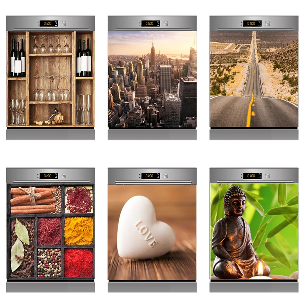 City Dusk Dishwasher Refrigerator Freeze Sticker Wood Grain Wine Cabinet Art Fridge Door Cover Wallpaper Kitchen Wall Stickers
City Dusk Dishwasher Refrigerator Freeze Sticker Wood Grain Wine Cabinet Art Fridge Door Cover Wallpaper Kitchen Wall Stickers