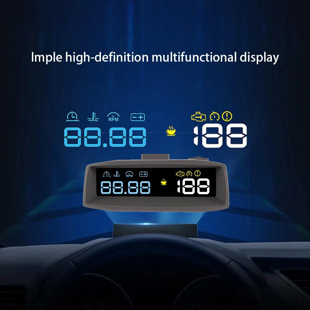 Universal Head Up Display Car HUD Display Car HD Speed Digital Projector OBD2 II EUOBD Car HUD Head Up Display 4F
Universal Head Up Display Car HUD Display Car HD Speed Digital Projector OBD2 II EUOBD Car HUD Head Up Display 4F