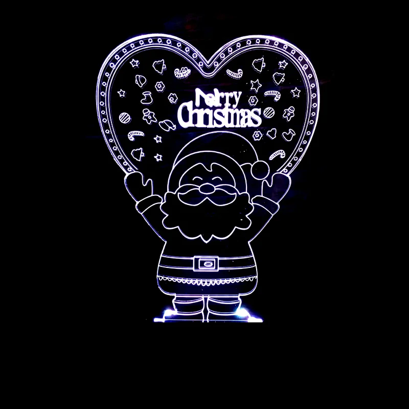 Christmas Lights LED Light Bedroom Decoration Christmas Decorations Home Furnishing Decoration 3D Acrylic Lamp Santa Claus
Christmas Lights LED Light Bedroom Decoration Christmas Decorations Home Furnishing Decoration 3D Acrylic Lamp Santa Claus