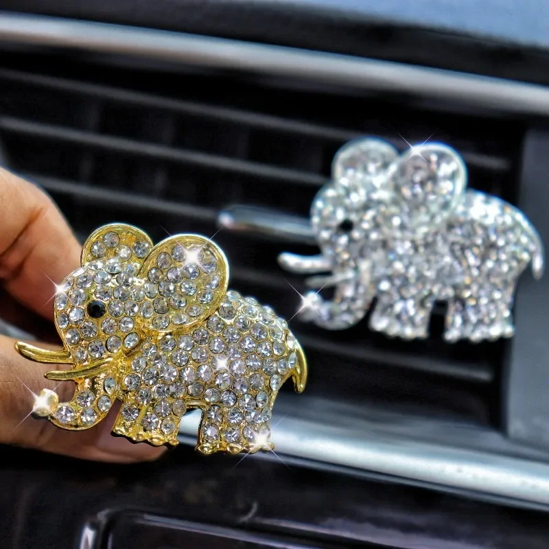 Bling Car Accessories Aroma Vent Clip Car Smell Car Perfume Air freshener In Car Ornaments Diamond Elephant Auto Interior Decor
Bling Car Accessories Aroma Vent Clip Car Smell Car Perfume Air freshener In Car Ornaments Diamond Elephant Auto Interior Decor
