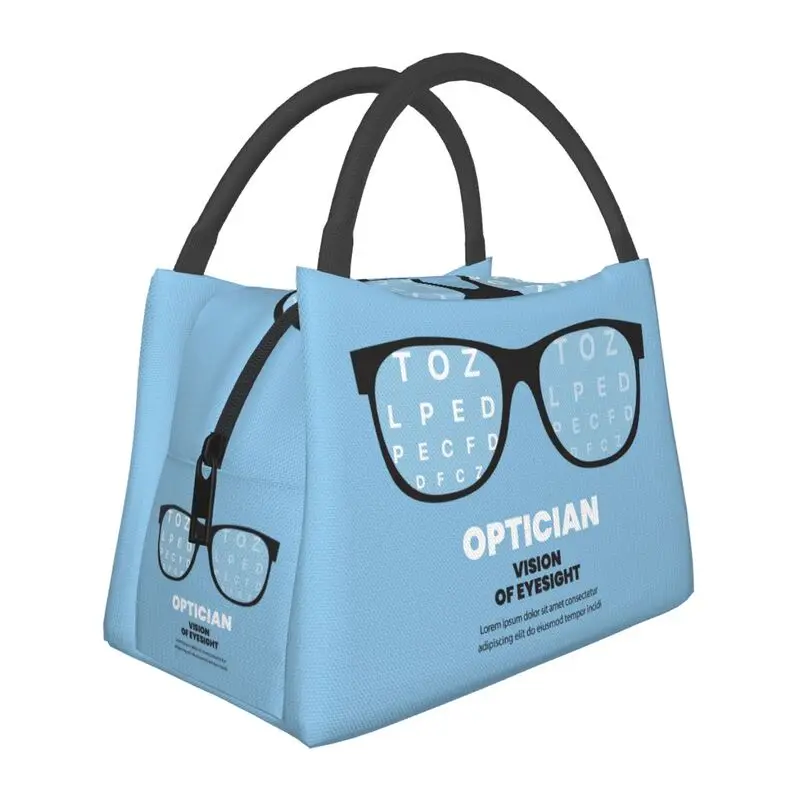 Optician Vision Glasses Resuable Lunch Box for Women Leakproof Eye Test Snellen Chart Thermal Cooler Food Insulated Lunch Bag
Optician Vision Glasses Resuable Lunch Box for Women Leakproof Eye Test Snellen Chart Thermal Cooler Food Insulated Lunch Bag