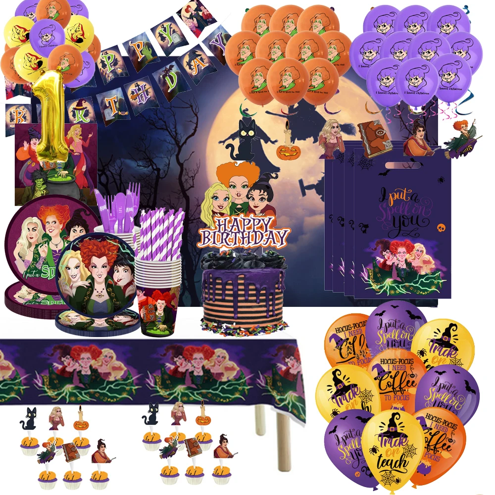 Украшения для дня рождения Disney Hocus Pocus, посуда, чашки, тарелки, баннер, Плохая Ведьма, воздушные шары, Хэллоуин, ужасы, товары для вечеринки
Украшения для дня рождения Disney Hocus Pocus, посуда, чашки, тарелки, баннер, Плохая Ведьма, воздушные шары, Хэллоуин, ужасы, товары для вечеринки