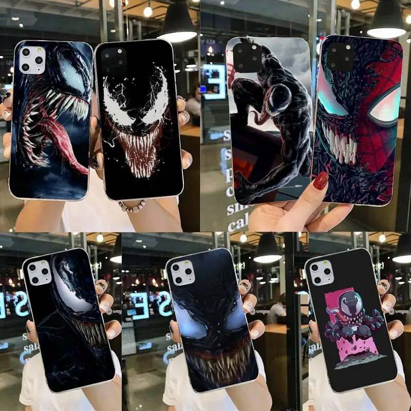 Bandai Marvel Superhero Venom Phone Case For iphone 13 12 11 Pro Max Mini XS Max 8 7 Plus X SE 2020 XR Silicone Soft cover
Bandai Marvel Superhero Venom Phone Case For iphone 13 12 11 Pro Max Mini XS Max 8 7 Plus X SE 2020 XR Silicone Soft cover