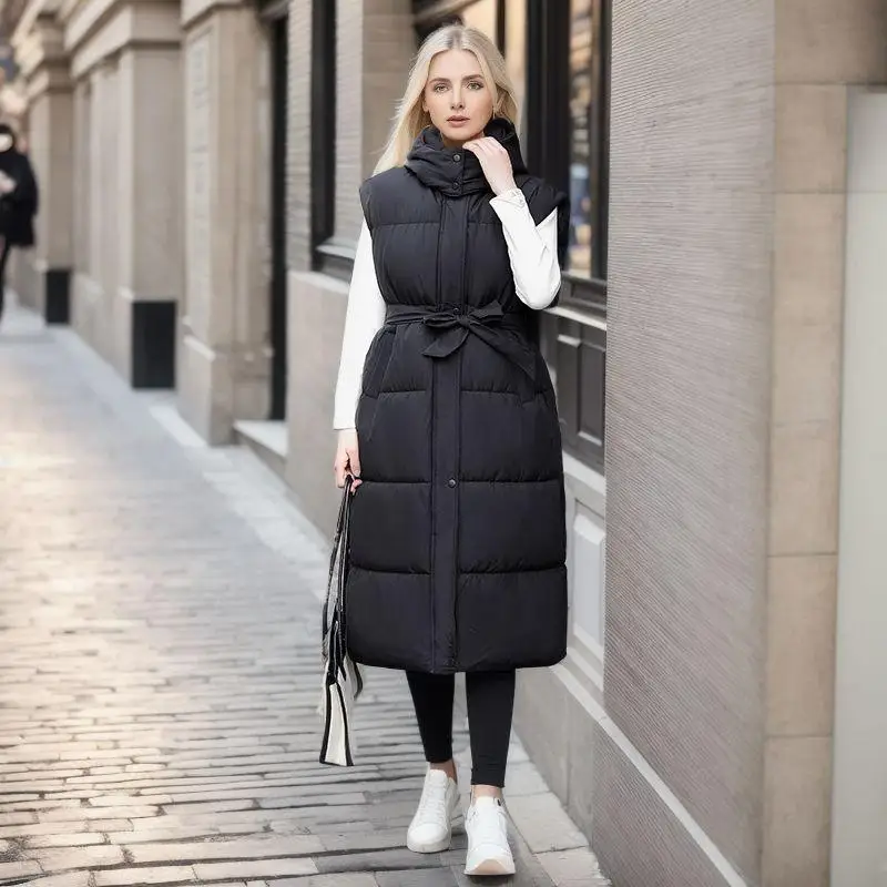 Women's Autumn and Winter Long Vest Loose Sleeveless Warm Cotton-padded Jacket Coat
Women's Autumn and Winter Long Vest Loose Sleeveless Warm Cotton-padded Jacket Coat