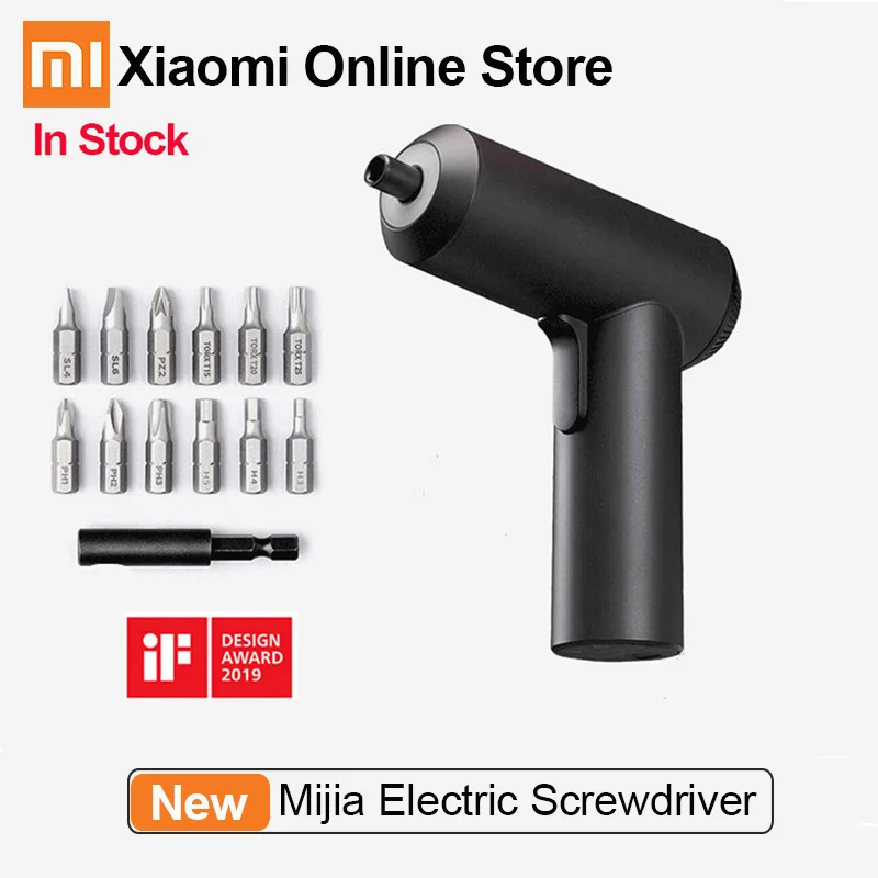 Xiaomi Mijia Electric Screwdriver Cordless Design 3.6V 2000mah With 12Pcs S2 Screw Bits Portable Screwdriver for home office
Xiaomi Mijia Electric Screwdriver Cordless Design 3.6V 2000mah With 12Pcs S2 Screw Bits Portable Screwdriver for home office
