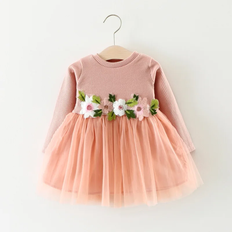 New Spring Baby Clothing Baby Girls Flowers Patchwork Waist Long Sleeve Dress Toddler O-Neck Dress
New Spring Baby Clothing Baby Girls Flowers Patchwork Waist Long Sleeve Dress Toddler O-Neck Dress