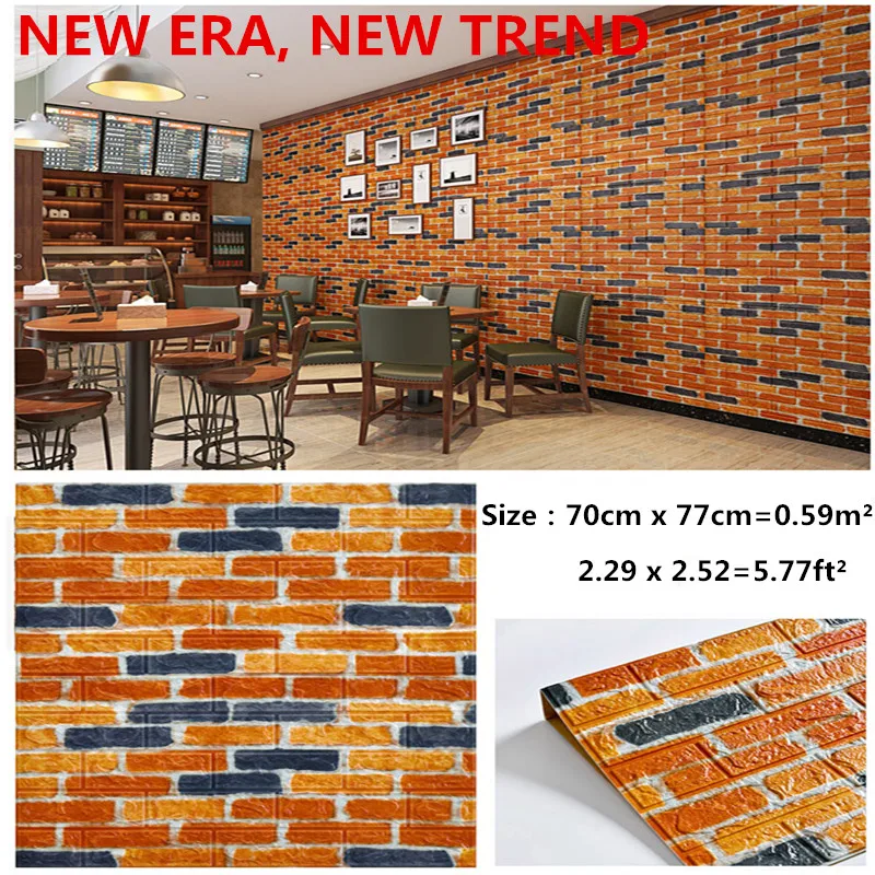 PVC Wood Grain Wall Sticker Brick Stone Wallpaper Antique Self Adhesive Bathroom Kitchen Sticker Home Decor 3D²
PVC Wood Grain Wall Sticker Brick Stone Wallpaper Antique Self Adhesive Bathroom Kitchen Sticker Home Decor 3D²