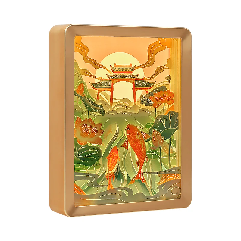 Лидер продаж, рамка для коробки теней, 7-слойный Лайтбокс для карпа и бумаги, 3D бумажные скульптуры, «сделай сам», ночник для спальни, светодиодный светильник для настроения, Новогодний подарок 
Лидер продаж, рамка для коробки теней, 7-слойный Лайтбокс для карпа и бумаги, 3D бумажные скульптуры, «сделай сам», ночник для спальни, светодиодный светильник для настроения, Новогодний подарок