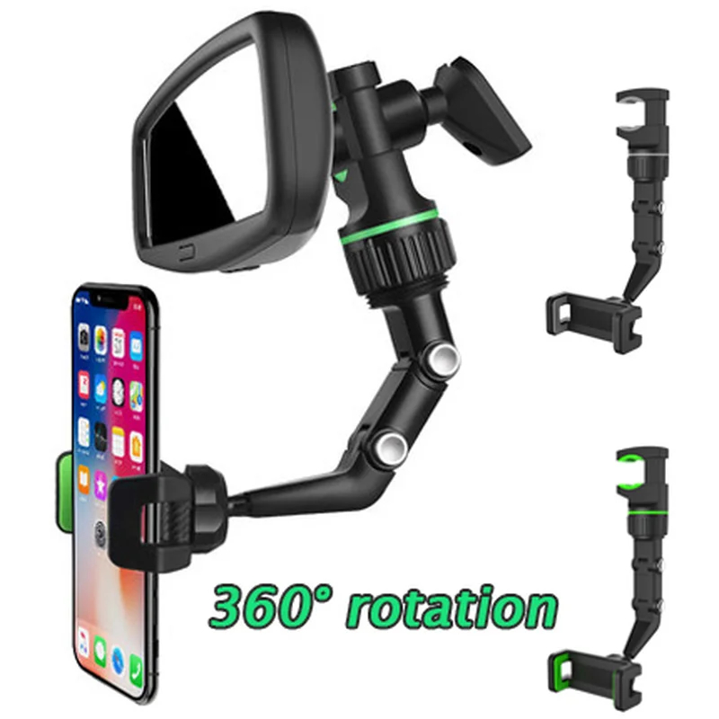 Car Rearview Mirror Phone Holder Clip Multifunctional 360 Degree Rotatable Hanging Stand Cell Phone Bracket for All Cars
Car Rearview Mirror Phone Holder Clip Multifunctional 360 Degree Rotatable Hanging Stand Cell Phone Bracket for All Cars