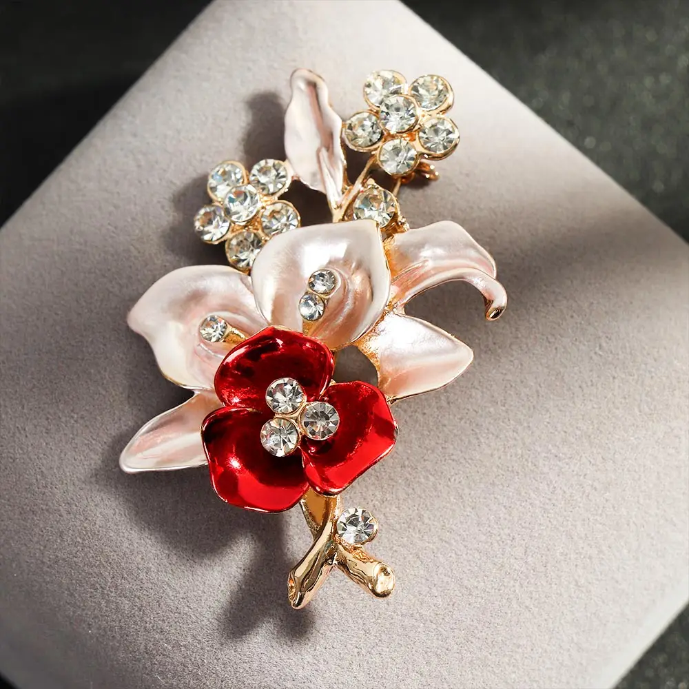 Crystal Flower Brooch Lapel Pin Rhinestone Jewelry Women Wedding Pins Large Brooches For Women broche Clothes Accessories
Crystal Flower Brooch Lapel Pin Rhinestone Jewelry Women Wedding Pins Large Brooches For Women broche Clothes Accessories